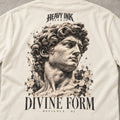 Defiance No. 02 by Heavy Ink Studio in Ivory, close-up of the large back artwork.
