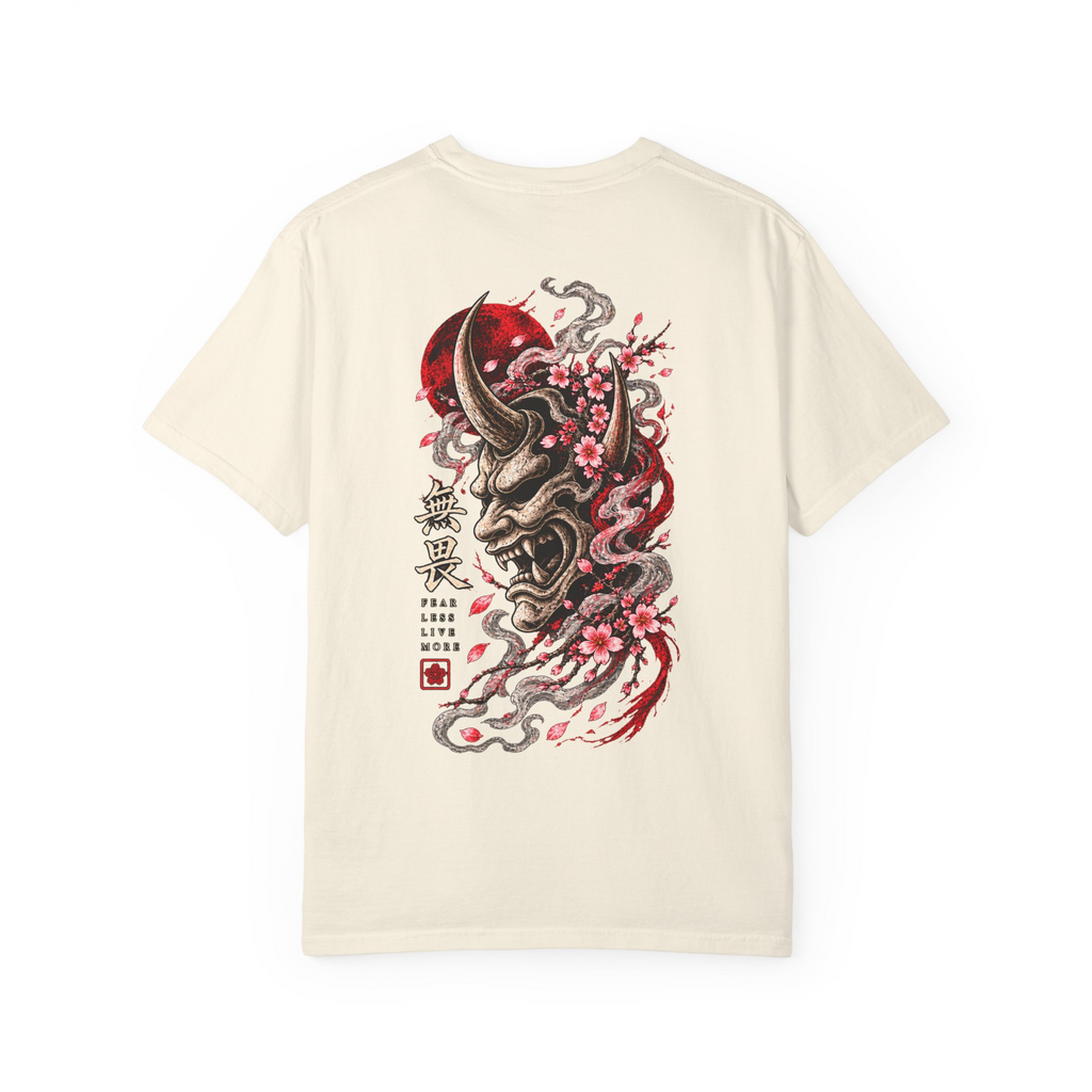 Heavy Ink Oni tee — Ivory Back