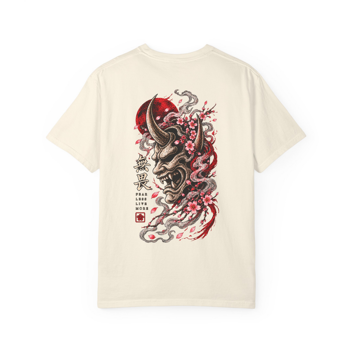 Heavy Ink Oni tee — Ivory Back
