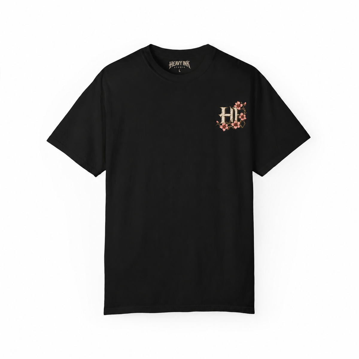 Heavy Ink Samurai tee — Black Front