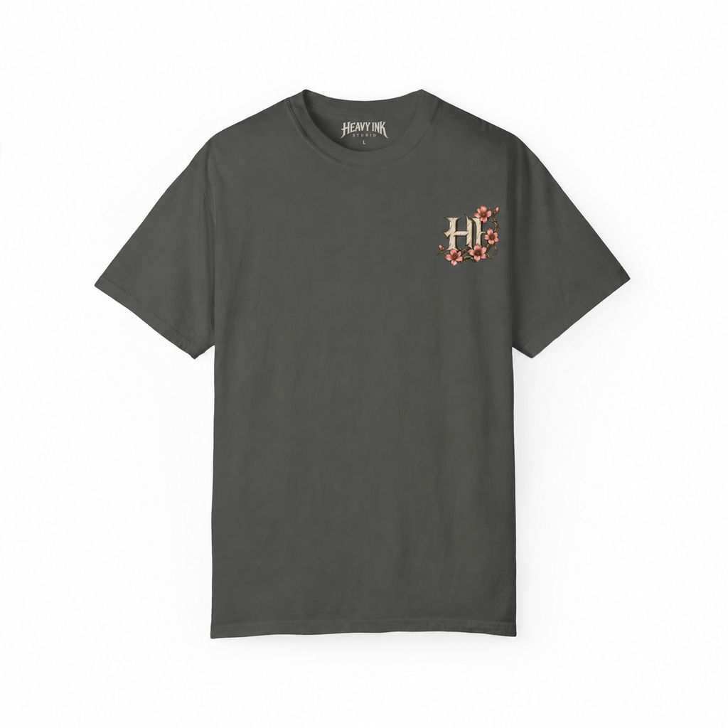 Heavy Ink Samurai tee — Pepper Front