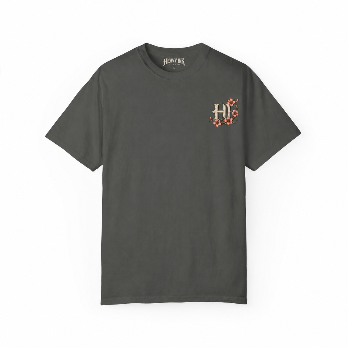 Heavy Ink Samurai tee — Pepper Front